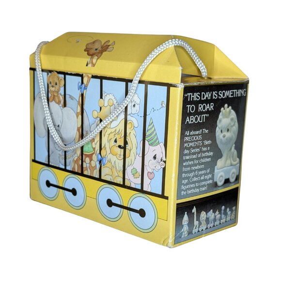 3 for $20 Precious Moments 5th Birthday Train Car Lion 1985 with Original Box - Picture 2 of 6